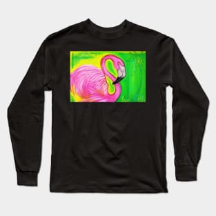 Electric Flamingo Long Sleeve T-Shirt